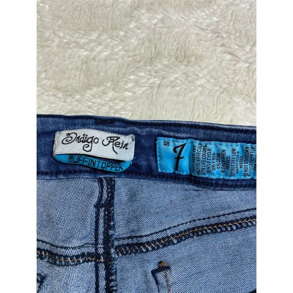 Indigo Rein Distressed Jeans Size 7 Women's 28x29 - Picture 11 of 11